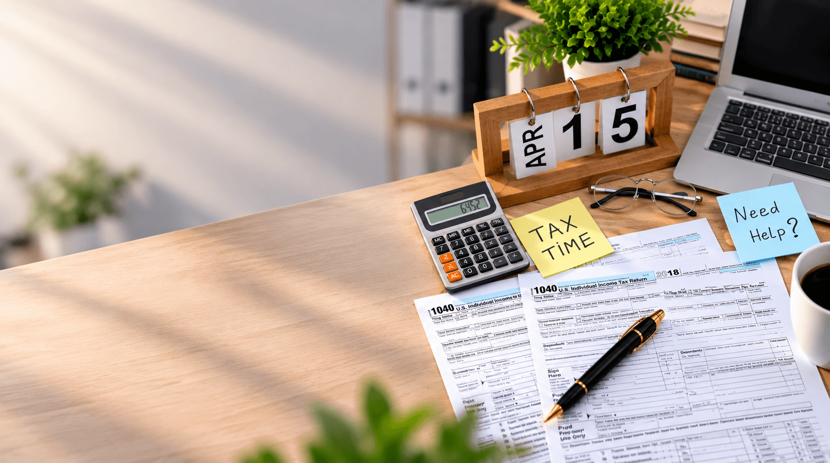 Employer reviewing payroll and salary slips in an office